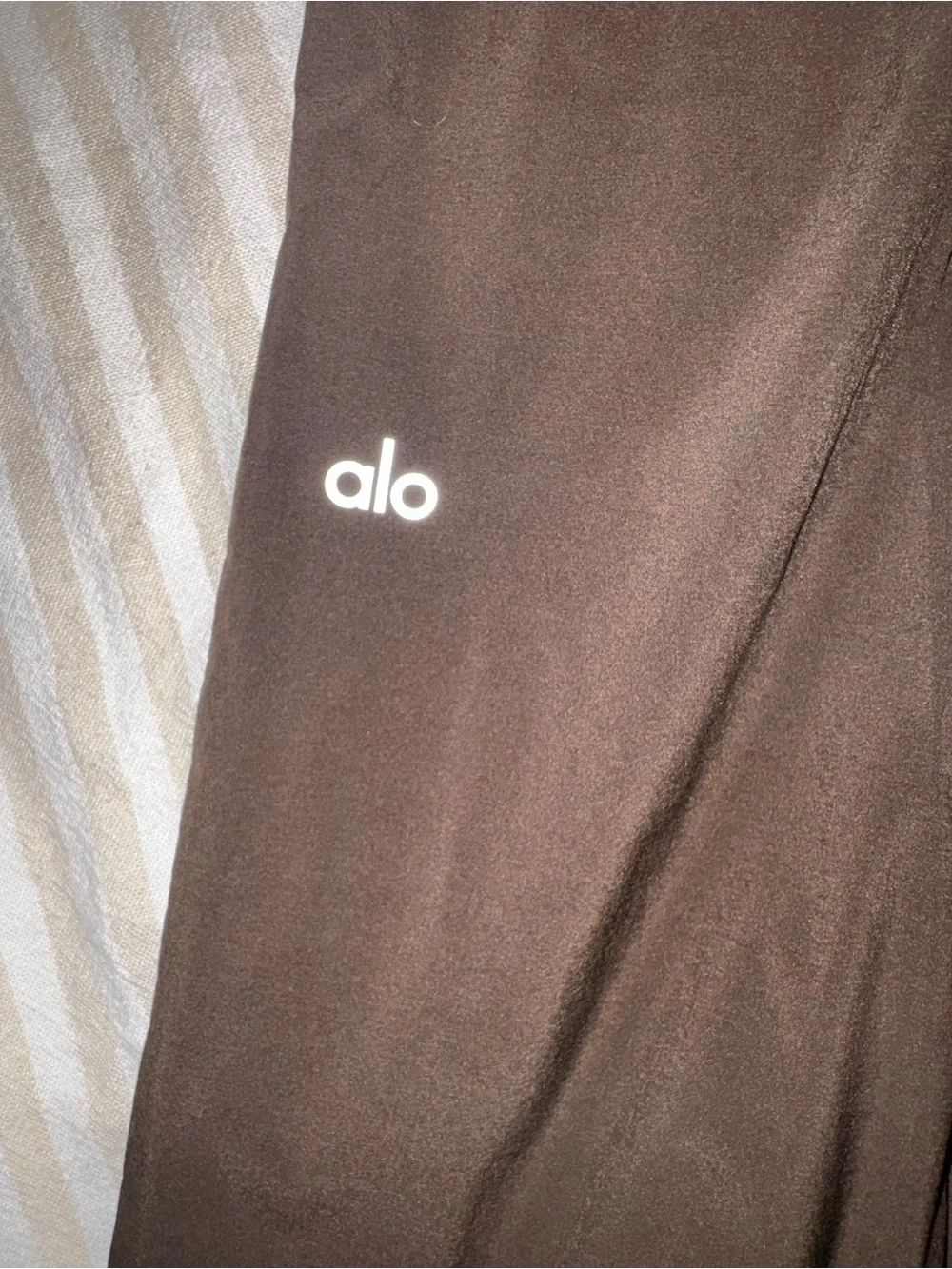 Alo women’s Brown Performance Pants in tall - Picture 2 of 3